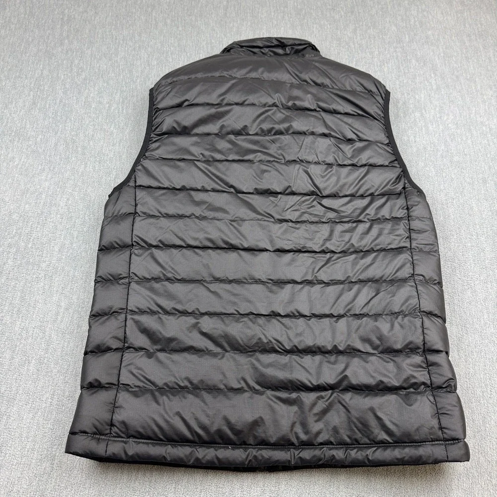 Patagonia Down Sweater Vest Men Small Black Puffer Insulated Full Zip Coat 84622